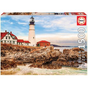 PUZZLE 1500 pcs Farol nas Rochas - EDUCA