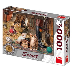 PUZZLE 1000 pcs - Gatos - SECRET Colection - DINO