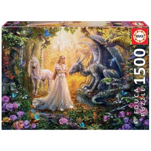 PUZZLE 1500 pcs Dragão e Princesa - EDUCA