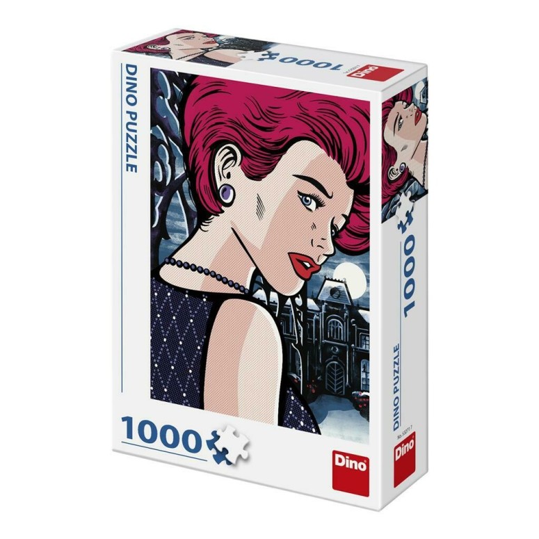 PUZZLE 1000 pcs - Pop Art - Mysterious Woman - DINO