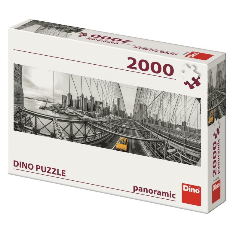 PUZZLE 2000 pcs - Brooklyn Bridge -New York - Panoramic - DINO