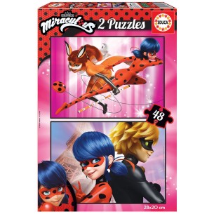 PUZZLE 2x48pcs Lady Bug - EDUCA