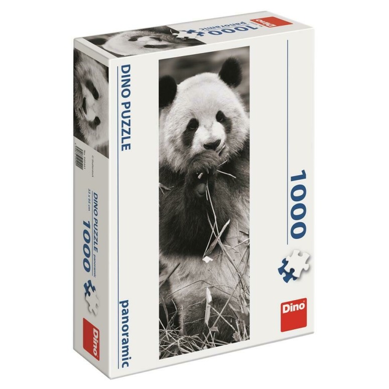 PUZZLE 1000 pcs - Panda - Panoramic - DINO