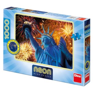 PUZZLE 1000 pcs - Statue of Liberty - Neon - DINO