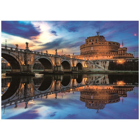 PUZZLE 1000 pcs - Castel Sant'Angelo - Neon - DINO-0