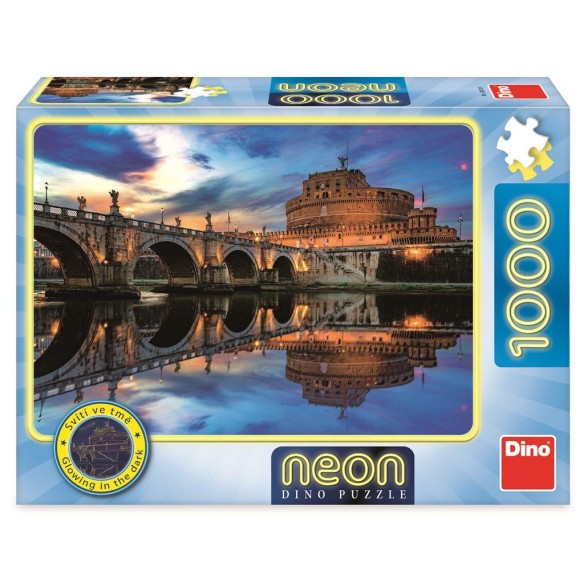 PUZZLE 1000 pcs - Castel Sant'Angelo - Neon - DINO-2