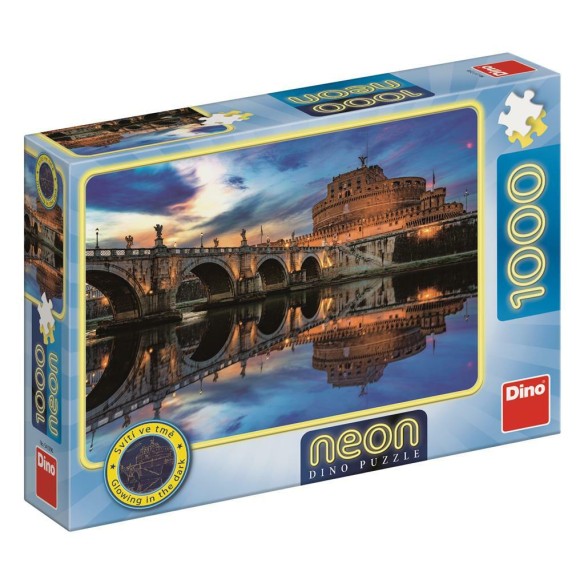 PUZZLE 1000 pcs - Castel Sant'Angelo - Neon - DINO-3