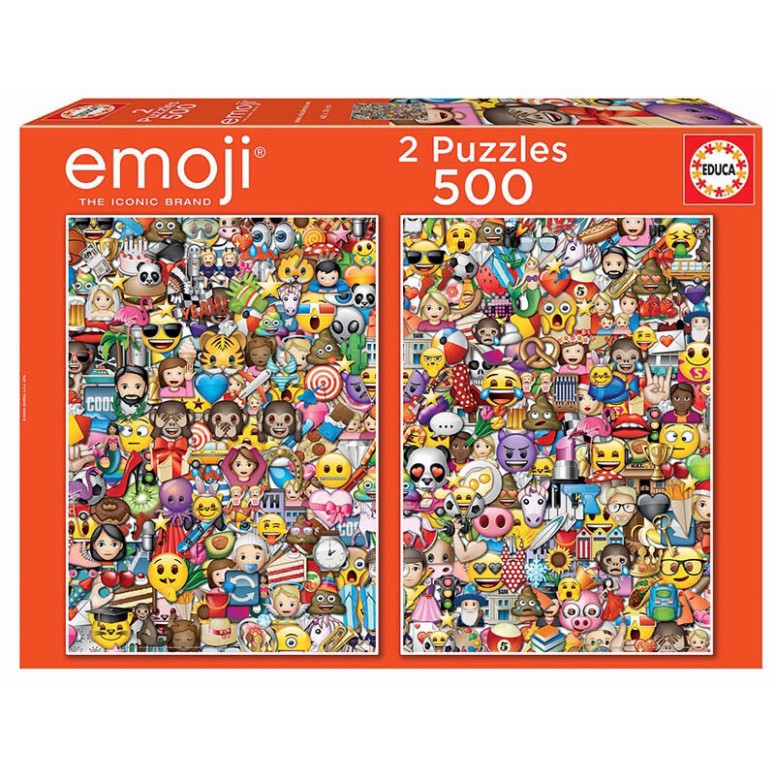 PUZZLE 2x500 pcs Emoji - EDUCA
