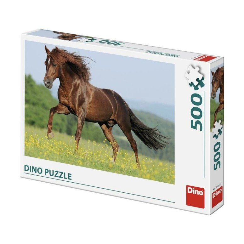 PUZZLE 500 pcs - Cavalo no prado - DINO