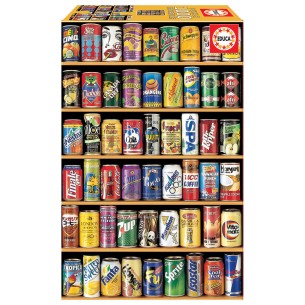 PUZZLE 1000 pcs MINI Latas Refrigerantes - EDUCA