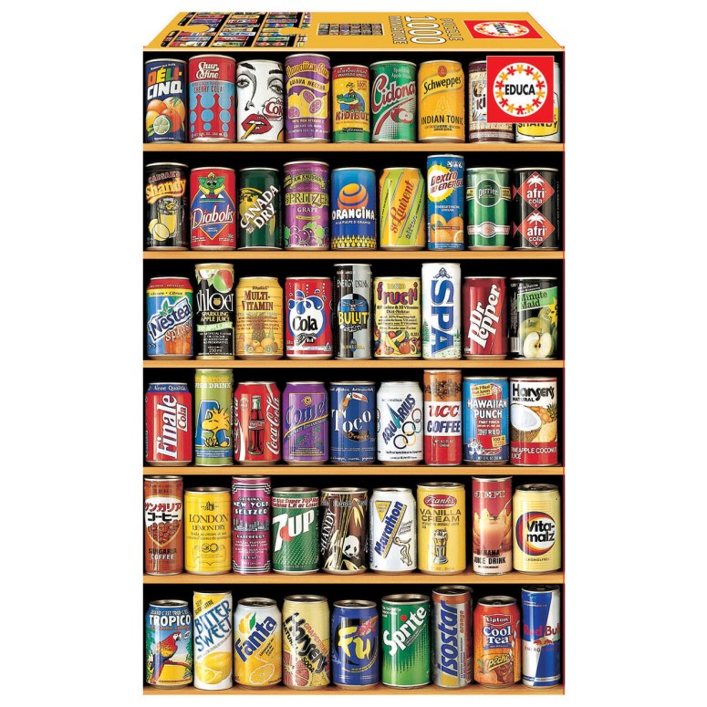 PUZZLE 1000 pcs MINI Latas Refrigerantes - EDUCA