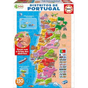 PUZZLE 150 pcs Mapa Portugal - EDUCA