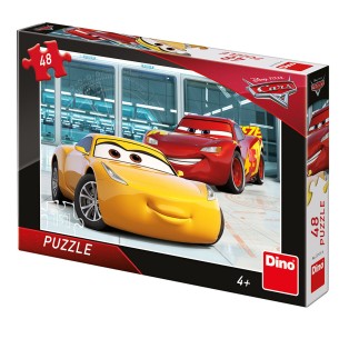 PUZZLE 48 pcs - Cars 3 - Garagem Treino - Disney - DINO