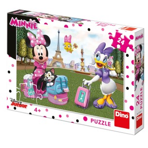 PUZZLE 24 pcs - Minnie e Margarida em Paris - Disney Junior - DINO