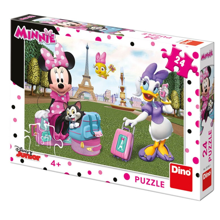PUZZLE 24 pcs - Minnie e Margarida em Paris - Disney Junior - DINO