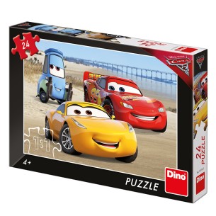 PUZZLE 24 pcs - Cars 3 na praia - Disney - DINO