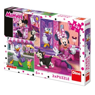 PUZZLE 3x55 pcs - Minnie e Margarida - Disney - DINO