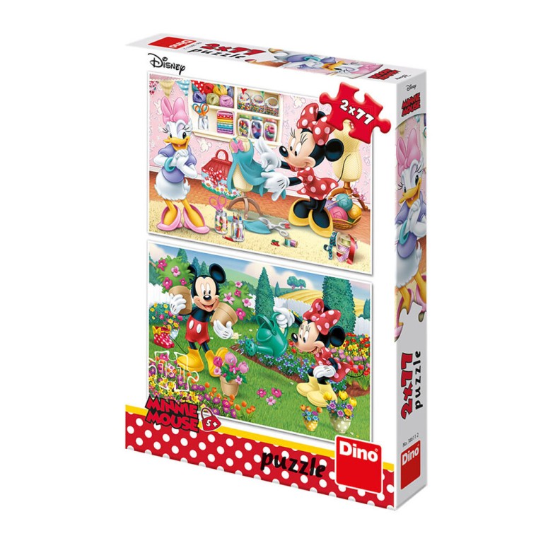 PUZZLE 2x77 pcs - Minnie - Disney - DINO