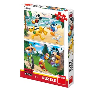 PUZZLE 2x77 pcs - Mickey - Disney - DINO