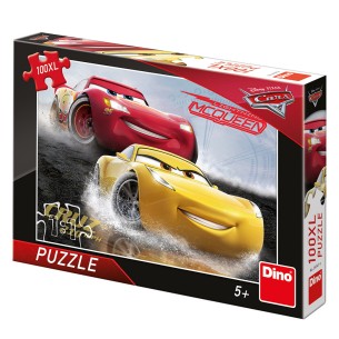 PUZZLE 100 pcs XL Cars 3 - Aquaplaning - Disney - DINO