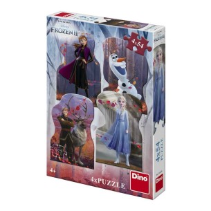 PUZZLE 4x54 pcs - Frozen 2 - Disney - DINO