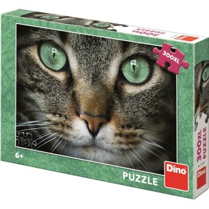 PUZZLE 300 pcs XL Gato - Olhos Verdes - DINO