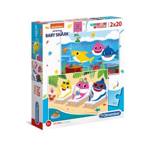 PUZZLE Baby Shark 2x20 pcs - CLEMENTONI