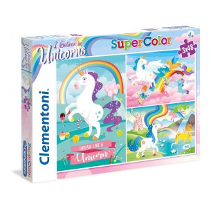 PUZZLE Unicórnio - 3x48pcs - CLEMENTONI