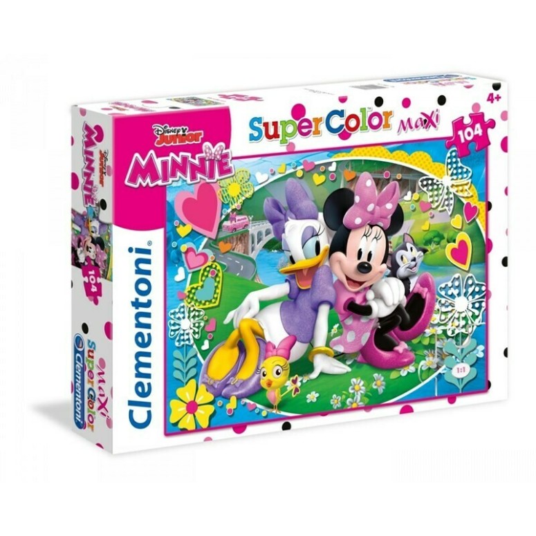 PUZZLE Supercolor MAXI - 104pcs - Minnie - CLEMENTONI