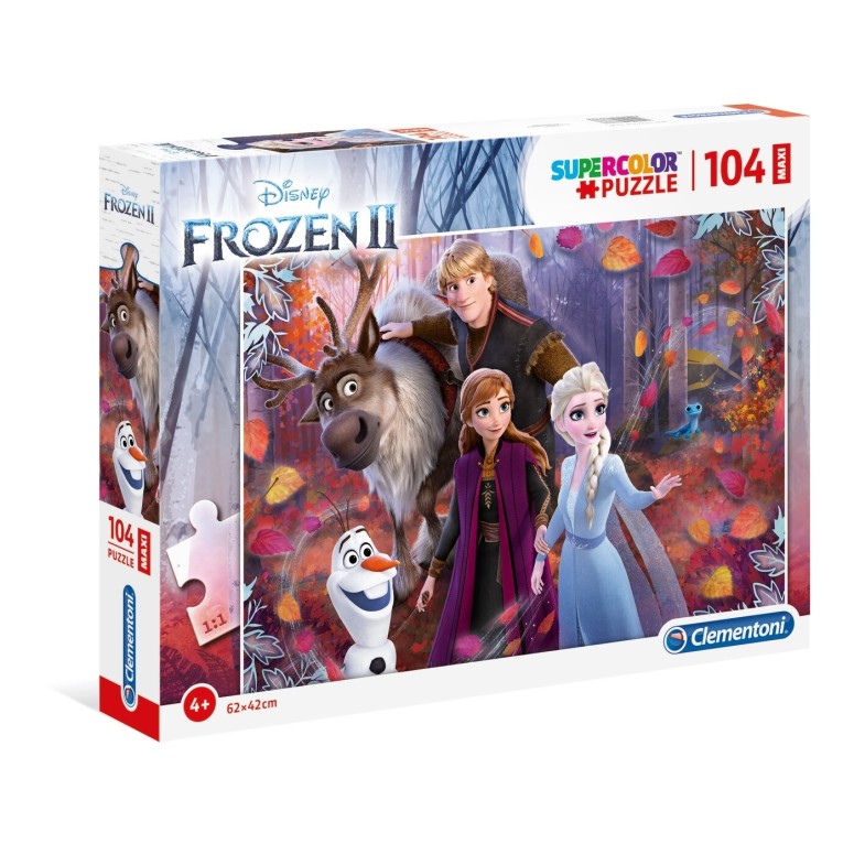 PUZZLE Supercolor MAXI - 104pcs - Frozen II - CLEMENTONI