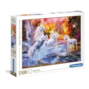 PUZZLE 1500 HQ Unicórnios Selvagens - CLEMENTONI