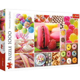 PUZZLE 1000 pcs - Candy Collage - TREFL