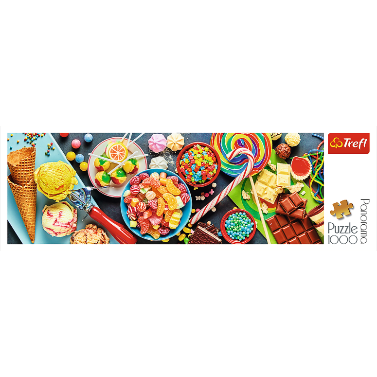 PUZZLE 1000 pcs PANORAMIC - Sweet Delights - TREFL-0