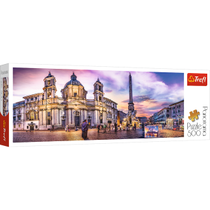 PUZZLE 500 pcs PANORAMIC - Piazza Navona - Roma - TREFL