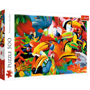 PUZZLE 500 pcs -Aves Coloridas - TREFL