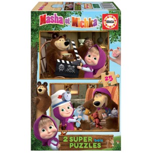 PUZZLE 2x25 pcs Masha e Urso - EDUCA