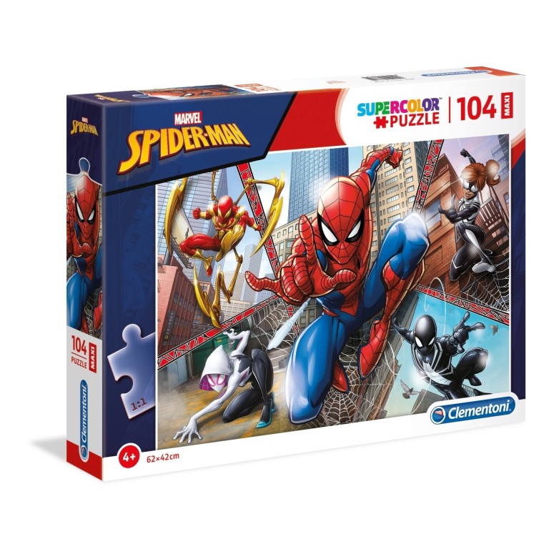 PUZZLE Supercolor MAXI - 104pcs - Spiderman - CLEMENTONI