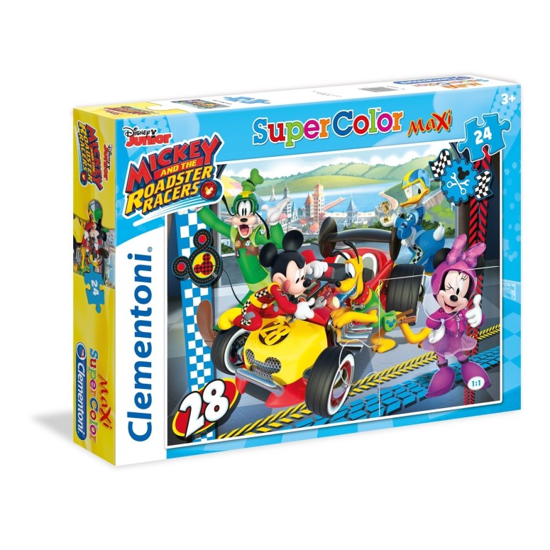 PUZZLE Supercolor MAXI - 24 pcs - Mickey - CLEMENTONI