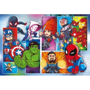 PUZZLE Supercolor MAXI - 24 pcs - Super Hero - CLEMENTONI 2