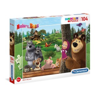 PUZZLE Super 104pcs Masha e Urso -- CLEMENTONI