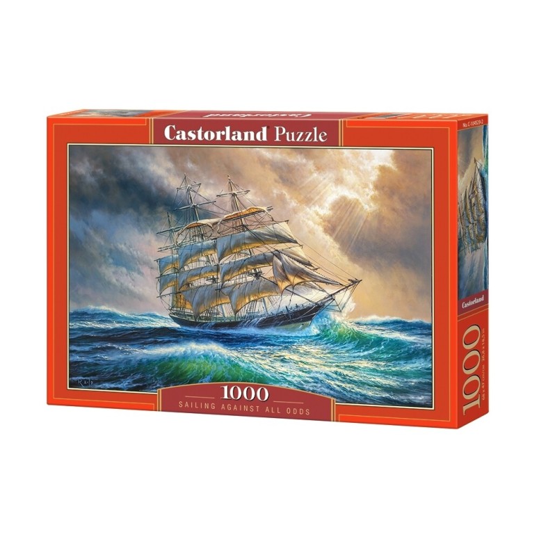 PUZZLE 1000 pcs - Sailing Against all Odds - CASTORLAND