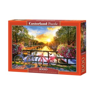 PUZZLE 1000 pcs - Amsterdam with Bicycles - CASTORLAND