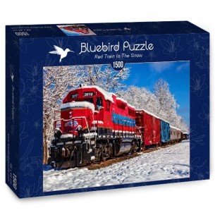 PUZZLE 1500 pcs - Red Train - BLUEBIRD