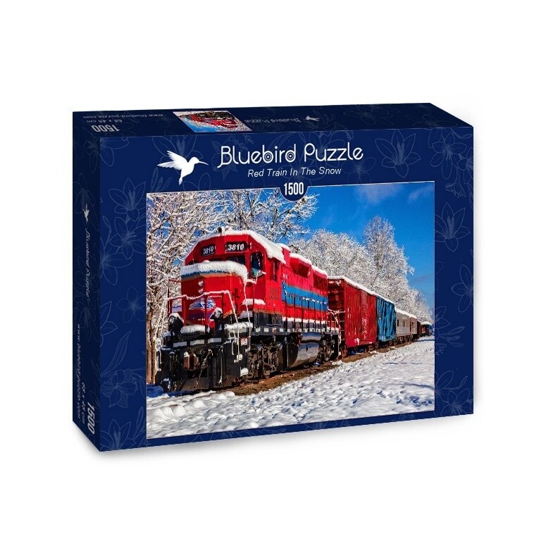 PUZZLE 1500 pcs - Red Train - BLUEBIRD