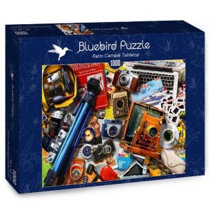 PUZZLE 1000 pcs - Retro Camera Tabletop - BLUEBIRD