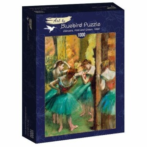 PUZZLE 1000 pcs - Degas, Dancers, Pink and Green, 1890 - BLUEBIRD