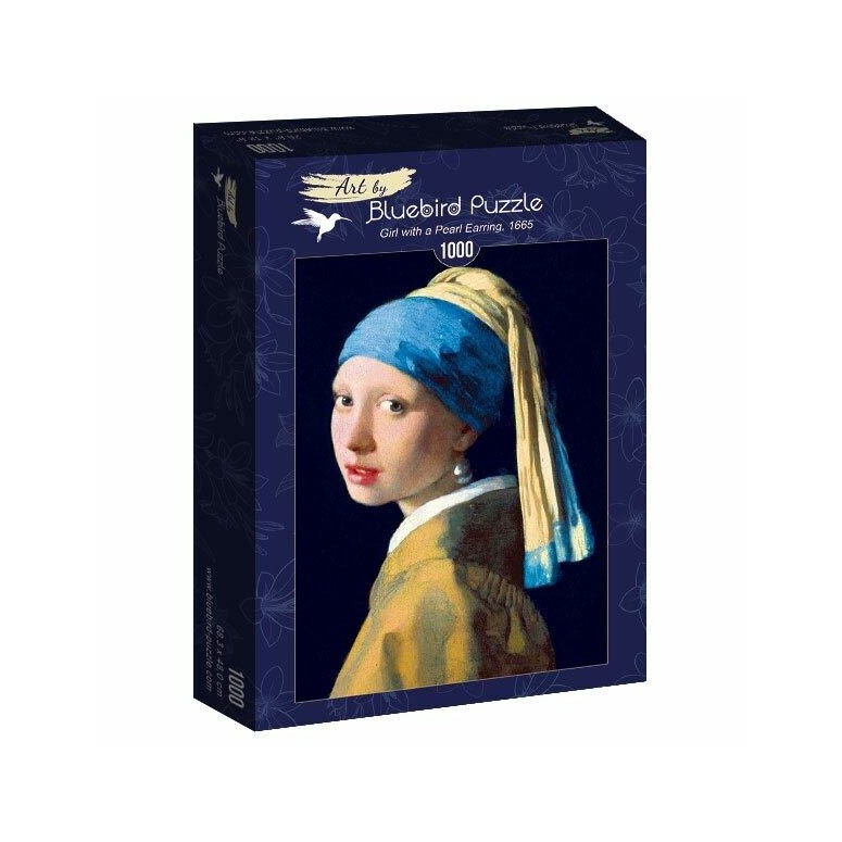 PUZZLE 1000 pcs - Vermeer - Girl with a Pearl Earing, 1665 - BLUEBIRD