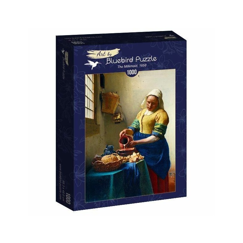 PUZZLE 1000 pcs - Vermeer - The Milkmaid, 1665 - BLUEBIRD