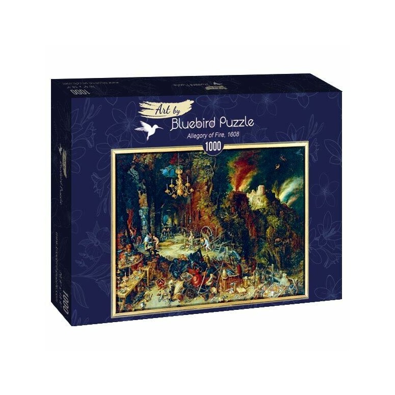 PUZZLE 1000 pcs - Jan Brueghel the Elder - The Allegory of Fire, 1608 - BLUEBIRD