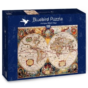 PUZZLE 1000 pcs - Mapa Mundial Antigo - BLUEBIRD